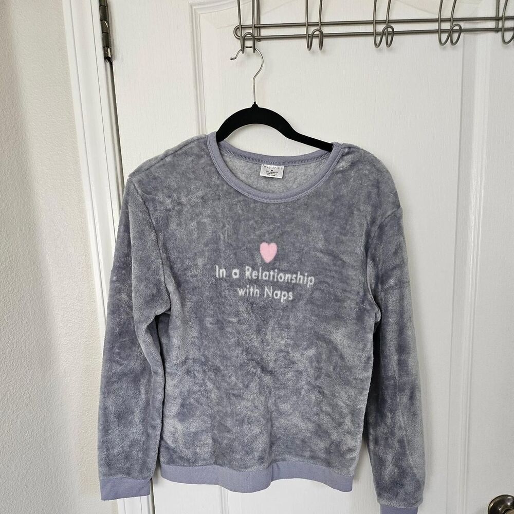 Unbranded Women's Purple and Grey Sweatshirt